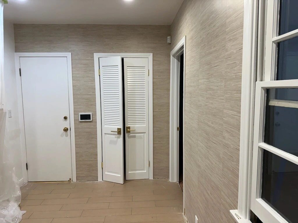 Commercial lobby wallpaper installation Metro Detroit Michigan
